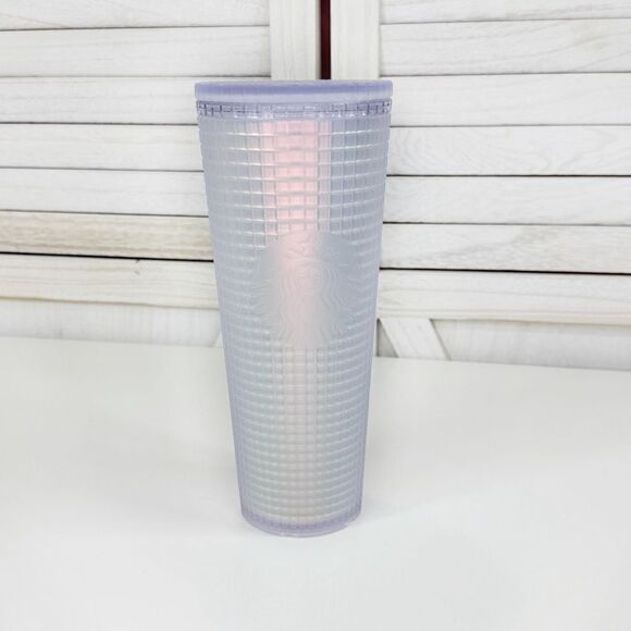 Starbucks Iridescent Unicorn Grid Frosted Tumbler Cup 24oz - Picture 1 of 9